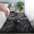 Tapete cinza para sala de estar Tapete de pelúcia Cama Quarto Chão Tapetes fofos Antiderrapantes Tapetes de decoração para casa Tapetes de veludo macio Cobertor de quarto infantil