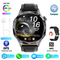 Para HUAWEI GT5 Pro GPS NFC Relógio Inteligente Masculino 360 * 360 Tela AMOLED Frequência cardíaca Bluetooth Chamada IP67 Homem à prova d'água Smartwatch 2024