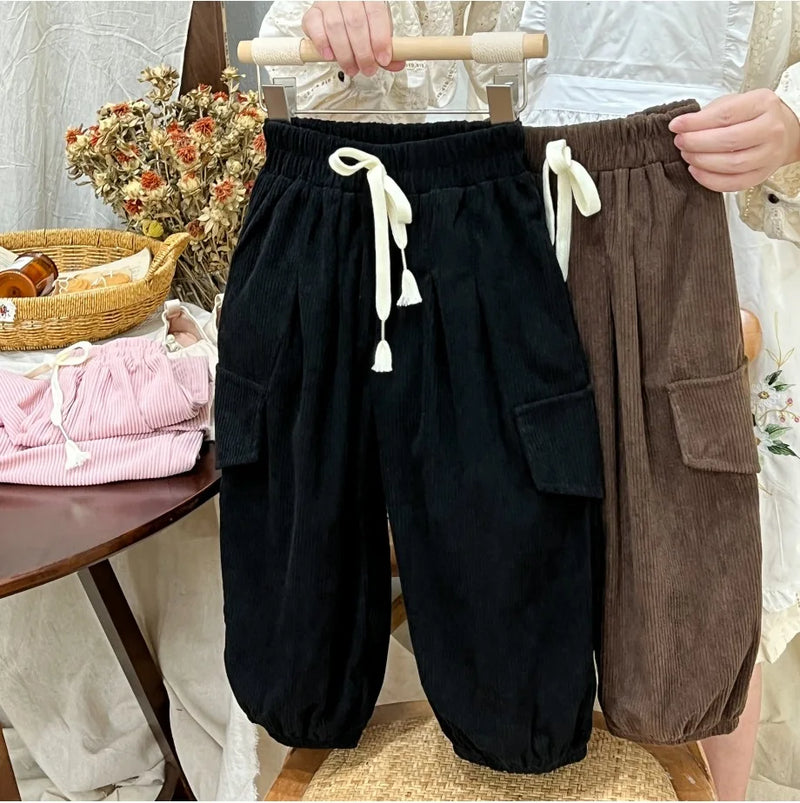 Calças para Bebês Meninos e Meninas 2024 Macacão de Bebê Simples para Meninos Legais Primavera e Outono Crianças Roupas Infantis Inferiores