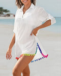 Roupas femininas Elegante Cerimônia Produto Lace Patchwork Sexy Casual Camisa Vestido 2024 Fresco e Doce Lanterna Sono Saia Curta