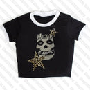 Woman Clothing Gothic Dress Harajuku Party Dresses Graphic Rock Y2k Clothes Black Mini Dress Punk Goth Emo Short Women's Summer