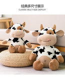 26 CM Simulação Animais de Gado Brinquedos de Pelúcia Cartoon Leite Vaca Boneca de Pelúcia Macio Suéter de Pelúcia Travesseiro de Vaca Brinquedo de Decoração de Casa