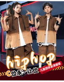 Verão Denim Crianças Roupas de Dança Hip Hop Trajes 4 Meninas Meninos Jazz Dança Desgaste Salão de Baile Camiseta Calças Shorts Dança Roupa de Palco