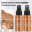 Spray Iluminador com Glitter Perolado, Óleo Loção, Iluminador Líquido para Rosto, Corpo, Pescoço e Cabelo, Brilho Duradouro para Maquiagem