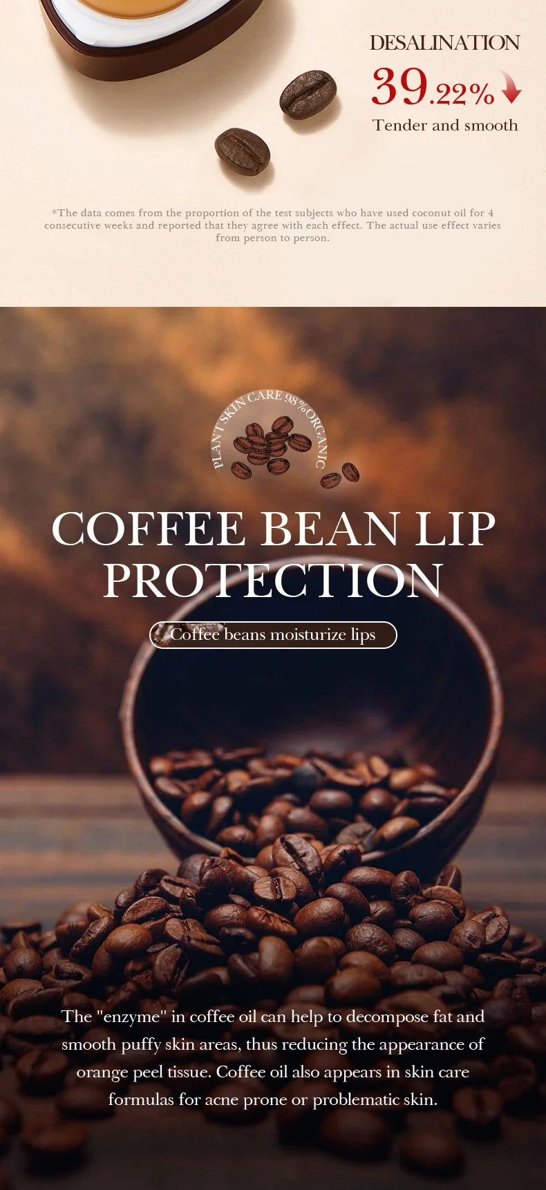 Máscara Labial Hidratante SABOR café