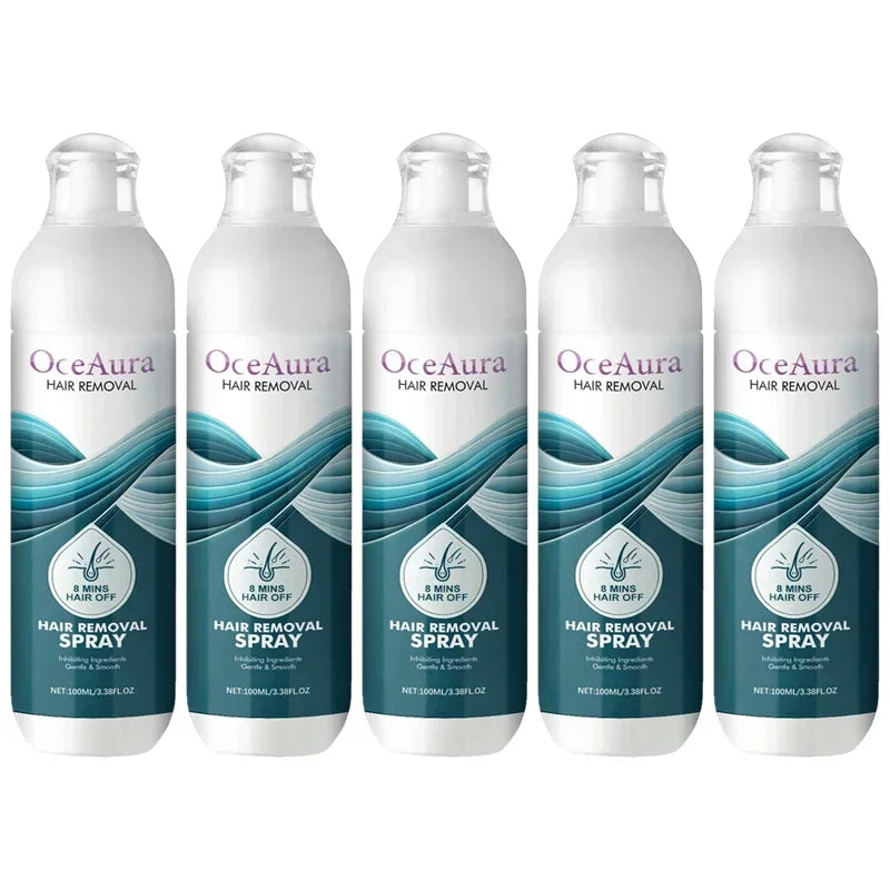 100 ML Spray de Depilação Rápida Indolor Inibidor de Crescimento de Cabelo Perna Braço Axila Depilatória Permanente Para Mulheres Homens Pele Suave e Sedosa