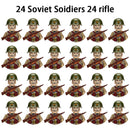 40 pcs/lote ww2 personagens militares wwii soldados do exército blocos de construção montagem de tijolos do exército nacional armas brinquedos para crianças