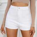 Mulheres Sexy Skinny High Stretch Shorts Finos 2023 Shorts Femininos de Verão Moda Slim Fit Hip Short Jeans S-3XL Casual Bottoms Pop