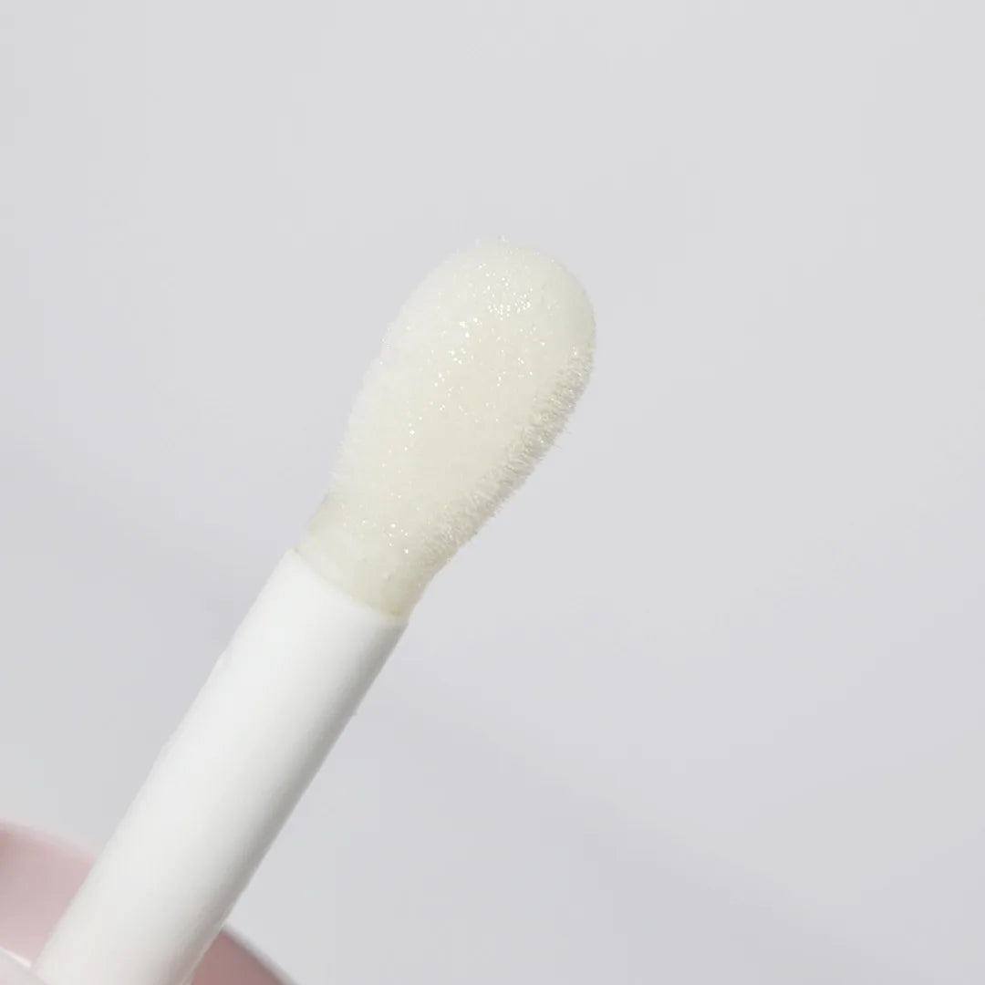 Óleo Labial Hidratante de Cristal Transparente, Gloss Labial Volumizado