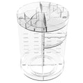 Armário de Armazenamento de Cosméticos Transparente Rotativo com Prateleira de Acrílico de Alta Capacidade