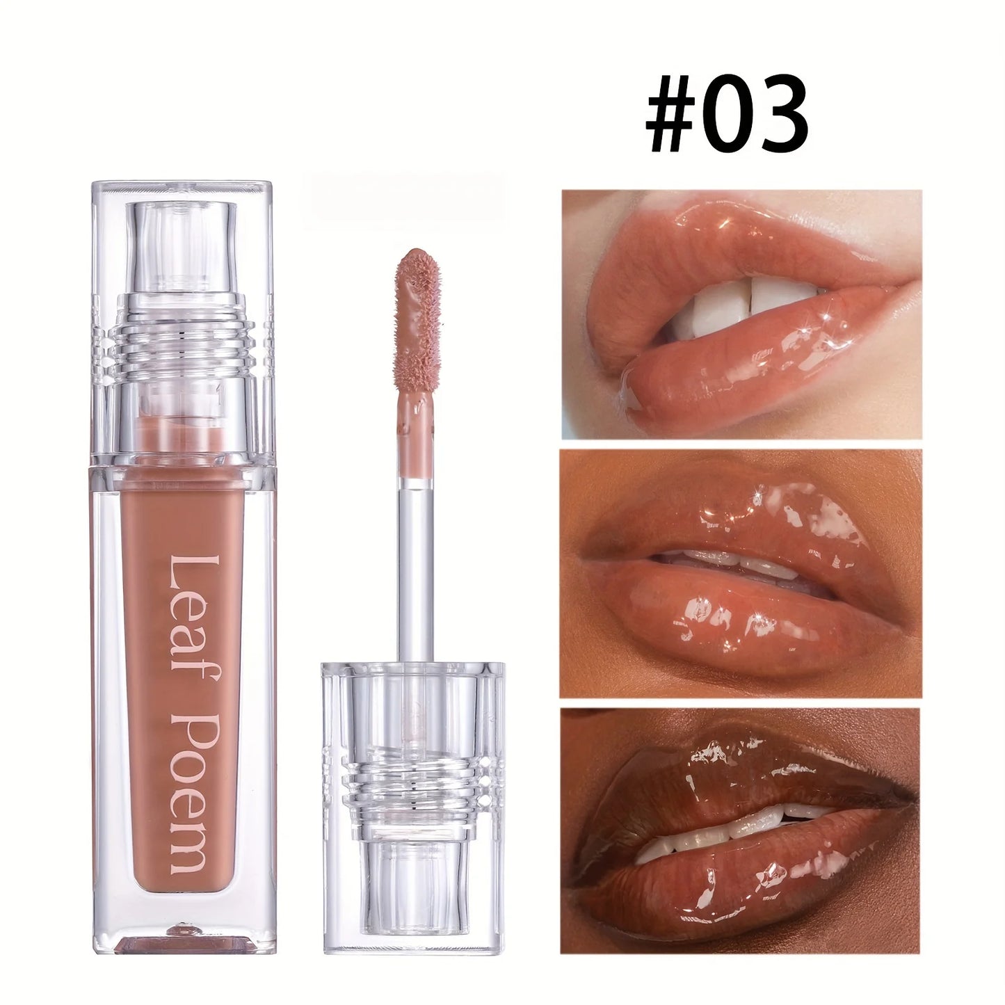 Óleo Labial Hidratante com Cristal - Gloss Preenchedor