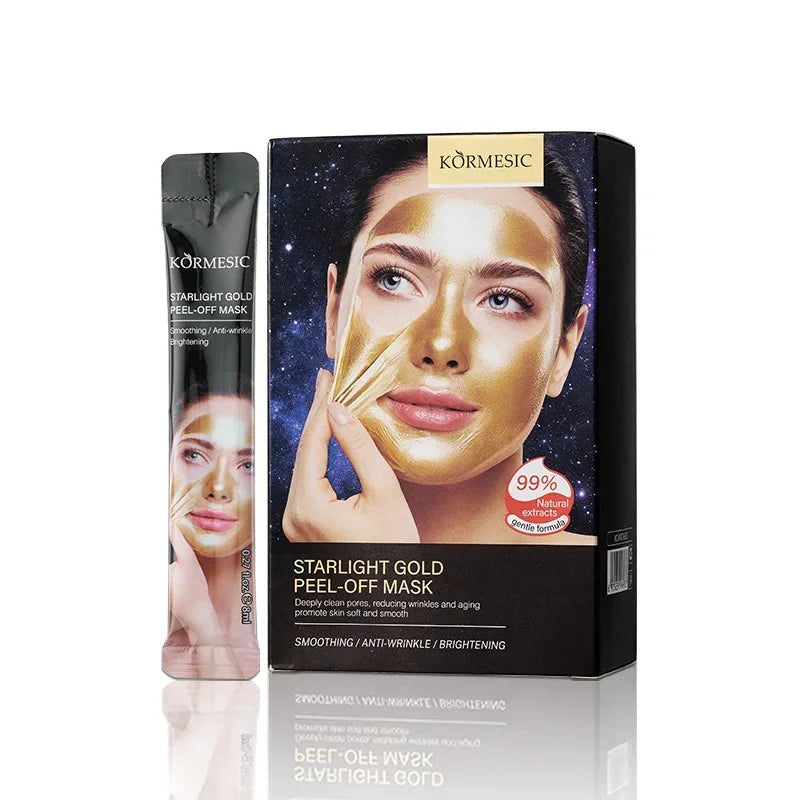 Máscara de Ouro 24k Peel Off para Remoção Instantânea de Sardas