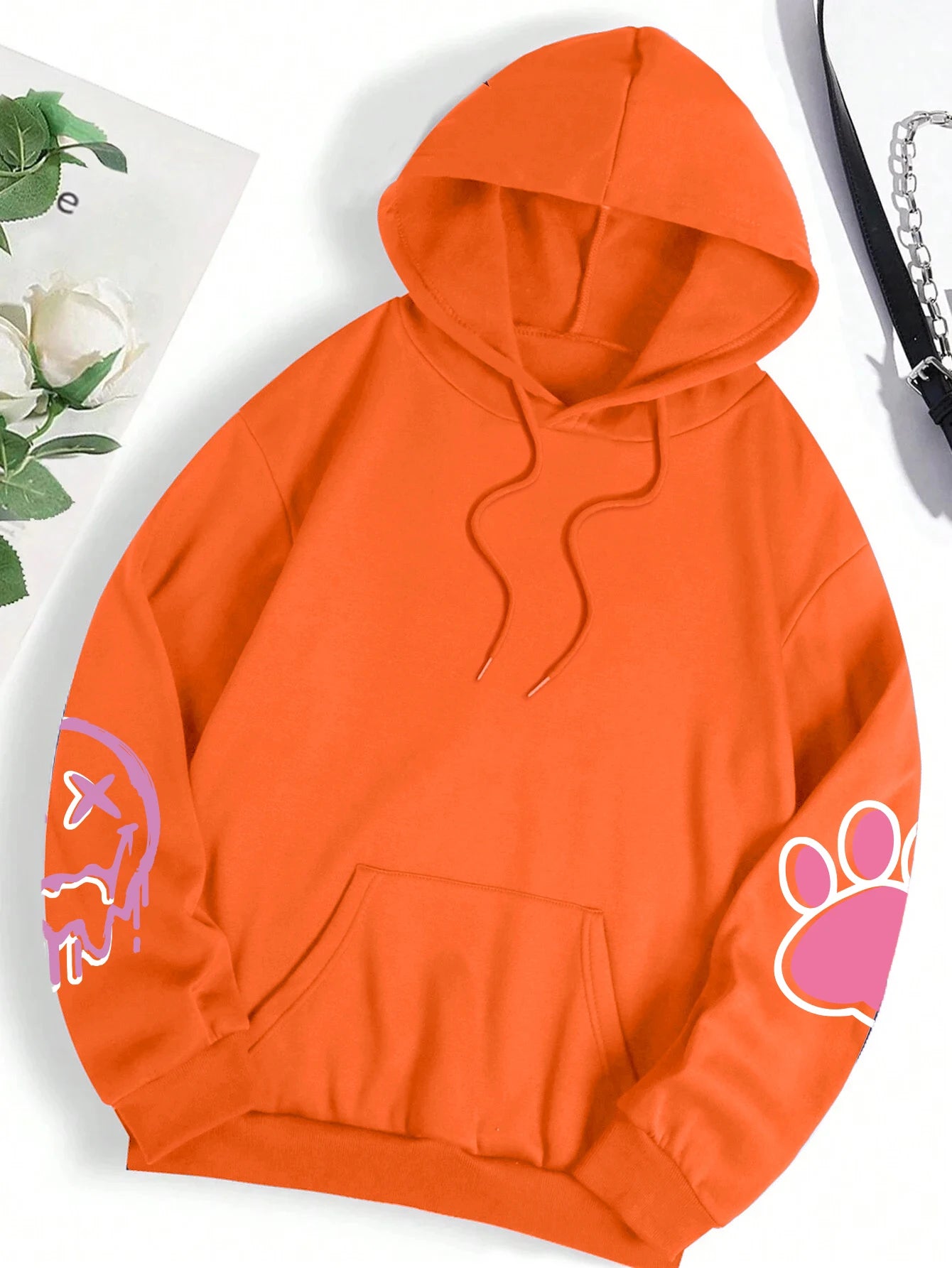 Hip Hop Street Casual Impresso Feminino Hoodies Moda Hoodie Oversize Solto Novos Moletons Outono Quente Fleece Roupas