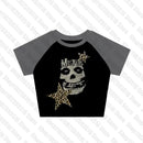 Woman Clothing Gothic Dress Harajuku Party Dresses Graphic Rock Y2k Clothes Black Mini Dress Punk Goth Emo Short Women's Summer