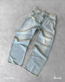 Moda americana 2025 Southpole New Y2k Branco Homens Estampado Jeans Gótico Retro Calças Soltas Calças Largas Casuais de Rua Calça Jeans Casal