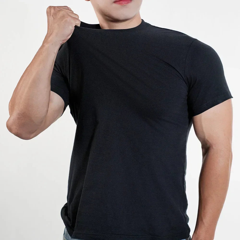 Homens Mulheres T-shirt de Algodão de Alta Qualidade Camisetas de Manga Curta O Pescoço Cor Sólida Tee Preto Branco Respirável Roupas Casal Tops