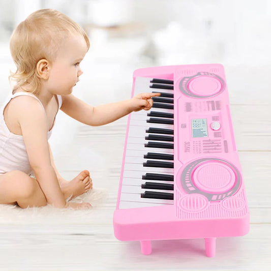 Piano Eletrônico Digital Crianças Brinquedo Educativo Portátil 37 Teclas Teclado de Piano Eletrônico Crianças Instrumento Musical