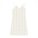 Vestido de tanque com decote em V com impressão vintage para mulheres verão 2025 novo padrão florido saia de tanque roupas femininas comércio exterior