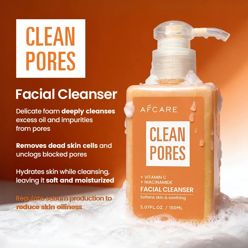 150ML Limpador com Vitamina C, Creme Espumante Clareador
