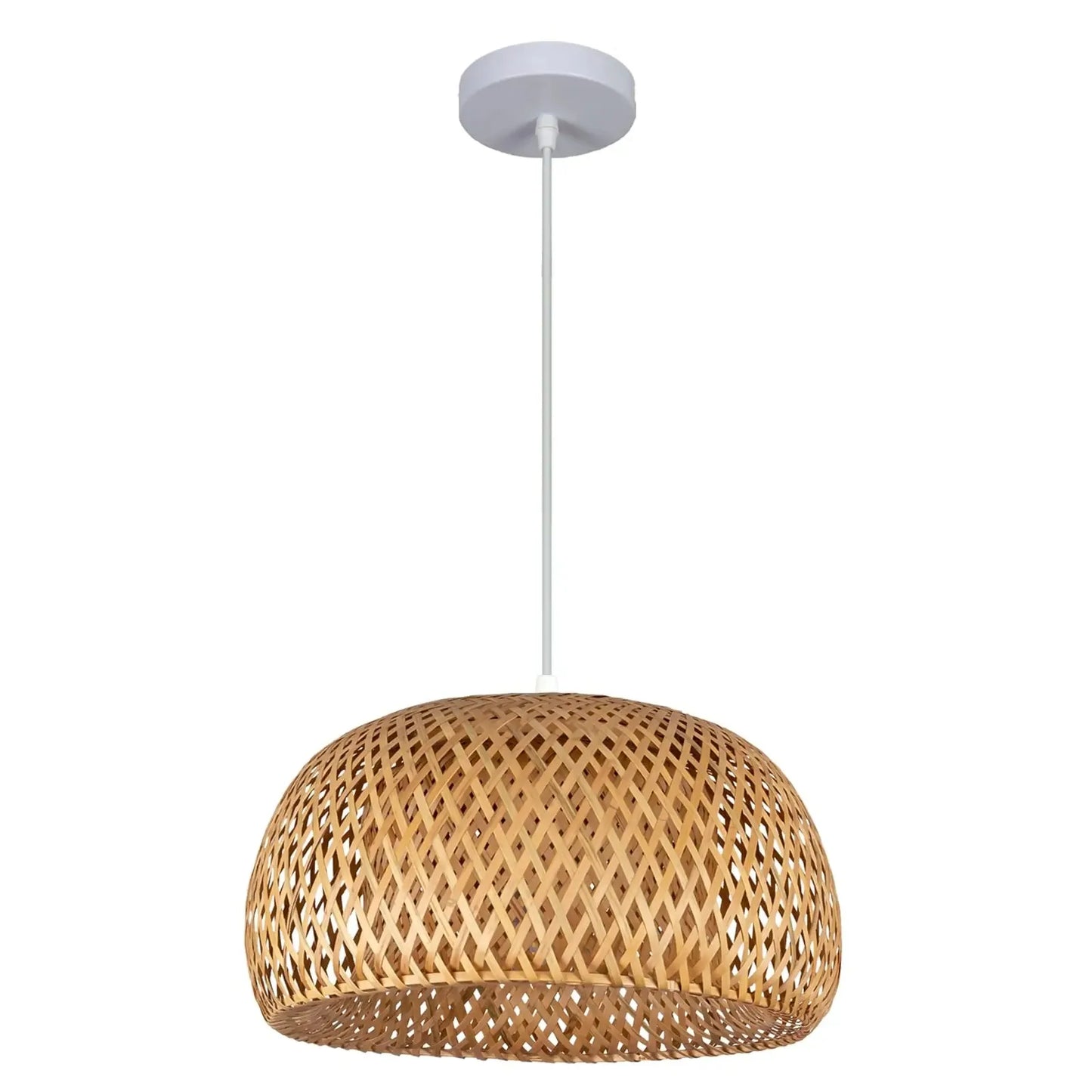 Lanterna de bambu Lâmpada pendente de vime de vime natural E27 Lustres Abajures de bambu tecidos à mão Luminárias Luminárias Penduradas