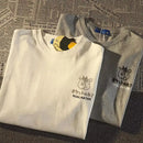 Verão japonês retro bolso gato desenho animado impresso manga curta camiseta masculino feminino casais unissex estilo universitário grande top