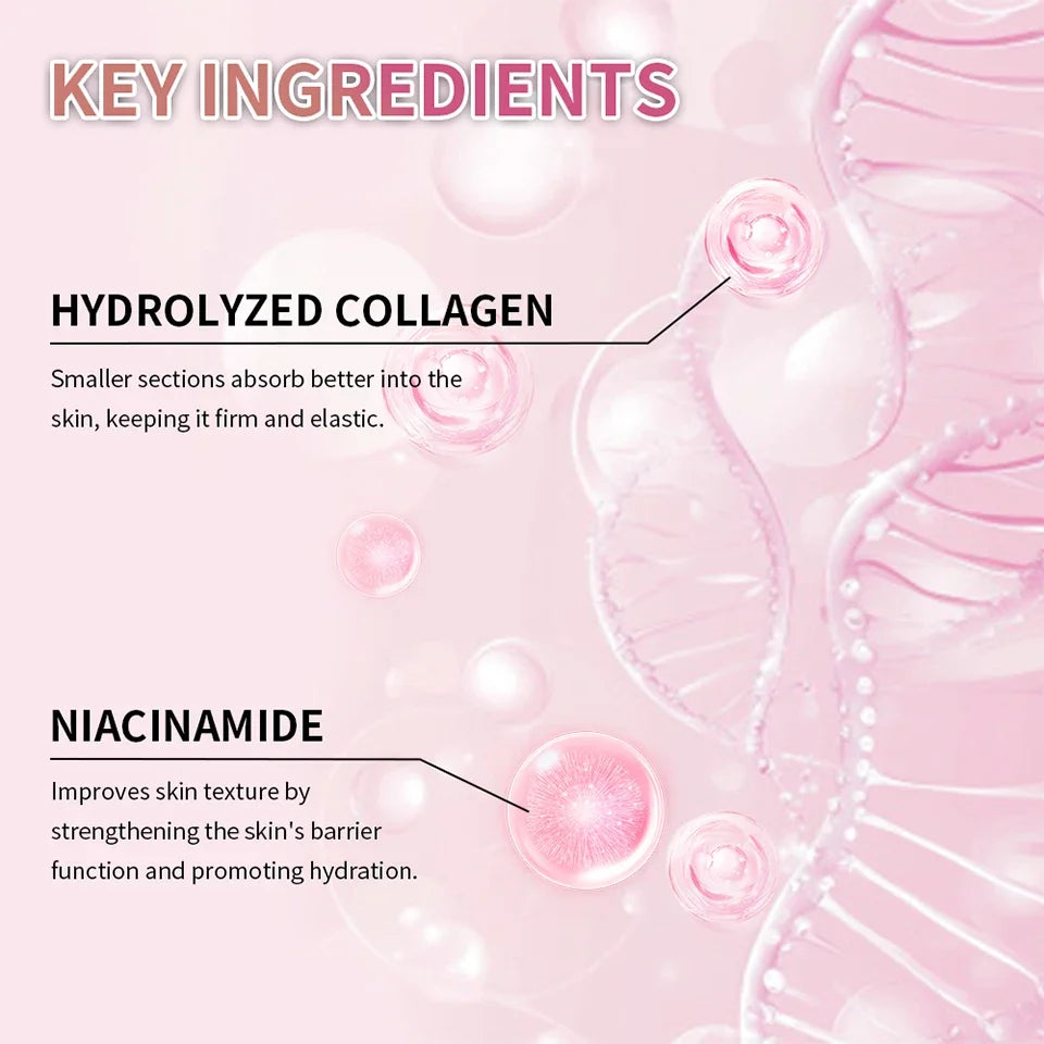 Creme Gel de Colágeno com Niacinamida para Rosto 100ml - Efeito Firmador, Calmante, Hidratante, Anti-idade
