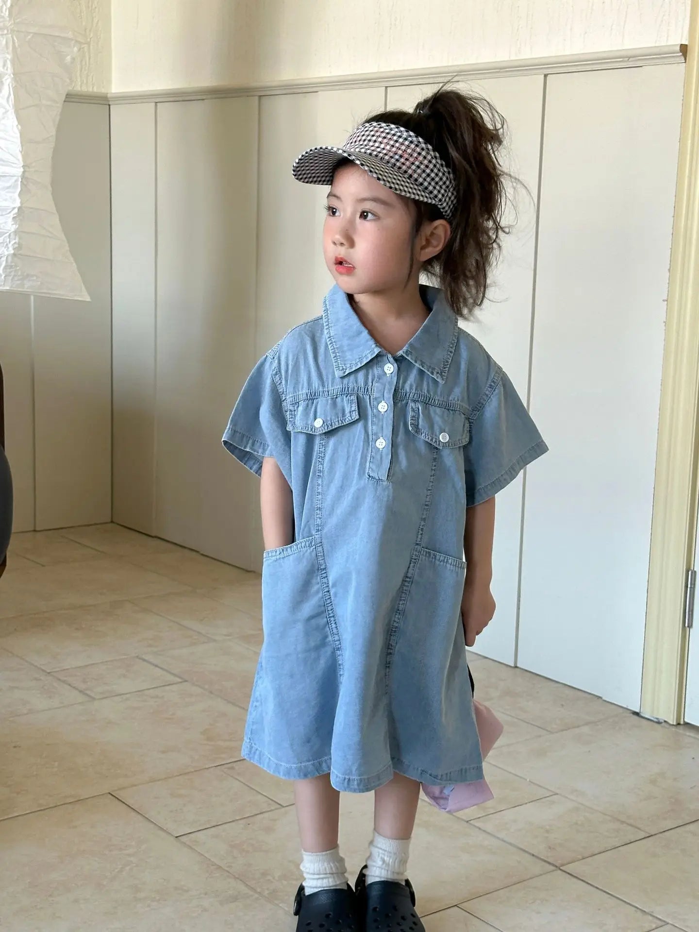 Roupas infantis 2025 verão novo terno jeans para menino ou vestido de menina casual roupas para irmão e irmã