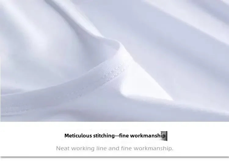 Camiseta masculina de verão estilo coreano Slim Fit de manga curta 140g blusa de poliéster suaviza sua silhueta Cor sólida Camada de base Top