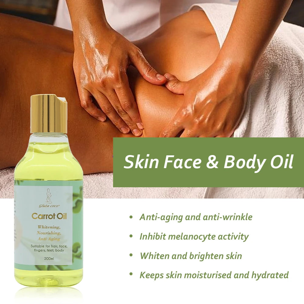 Óleo Facial e Corporal Gluta Master – Anti-idade, Clareador e Hidratação 24H