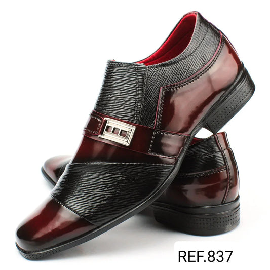 Homens Sapatos Social Luxo Moderno Confortável Sintético Duas Cores Detalhe Metal Calce Fácil Moda Elegante